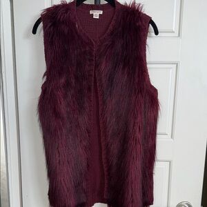 Xhilaration Maroon Knit Sweater